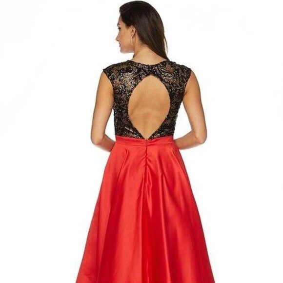 Lace Bodice Sleeveless A-Line Prom Dress JT661 - Picture 5 of 7